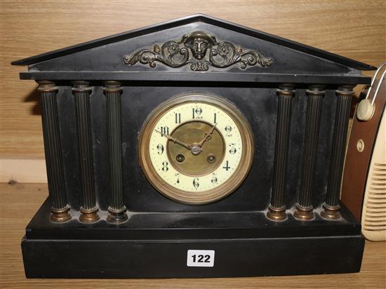 A plain classical slate clock